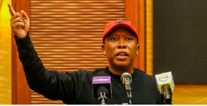 South African Economic Freedom Fighters (EFF) leader Julius Malema