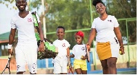 Rapper Okyeame Kwame and his family