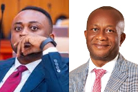 Vincent Ekow Assafuah (L) claimed Chris Boadi-Mensah, doubled his salary without board approval