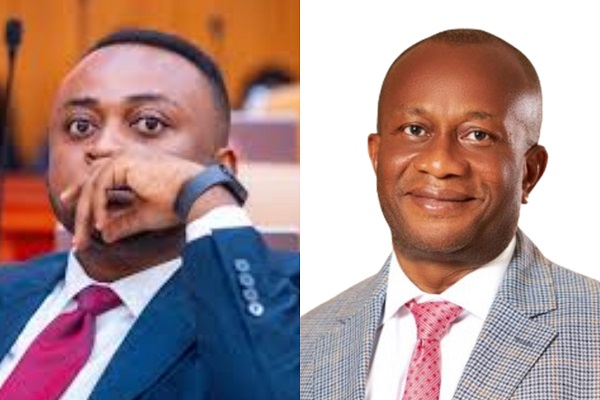 Vincent Ekow Assafuah (L) claimed Chris Boadi-Mensah, doubled his salary without board approval