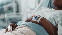 A file photo of a woman in ICU receiving treatment