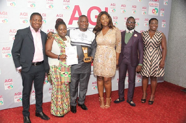 Representatives of Vodafone Ghana at the awards event