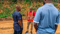 Prestea Huni-Valley MCE, Dr Mathew Ayeh on your left