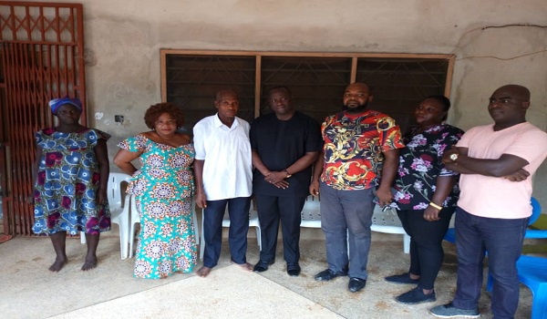 Emmanuel Armah Kofi-Buah led a delegation to visit families of the kidnapped girls