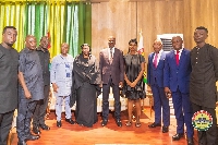 Members of the family of the Late Dr Samuel Nuamah Donkor and some leaders in Parliament