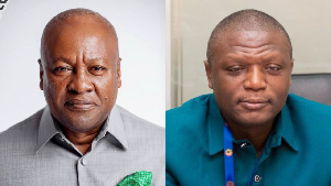 President John Mahama and Minister of Sports and Recreation, Kofi Adams