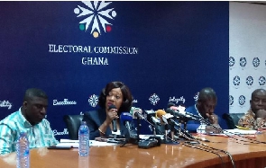 Jean Mensa (2nd from left) with other commissioners of the EC