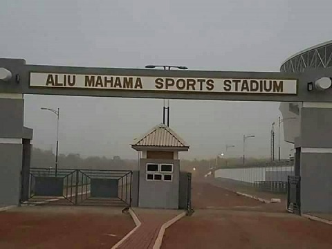 Entrance to the Aliu Mahama Stadium in the Northern Regional capital