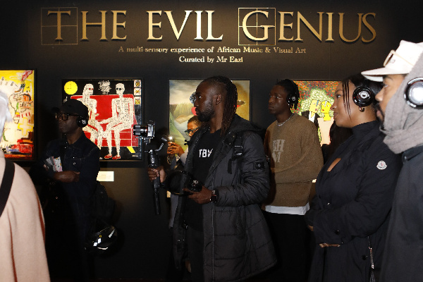The Evil Genius exhibition first opened in Accra at Gallery 1957 in September