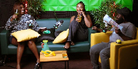 (L) Rya, (M) Nyamewaa and Duke (R) are the host of Extra Xtra Show