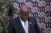 President Nana Addo Dankwa Akufo-Addo delivering his final State of the Nation Address