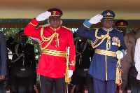 President Mahama at the Graduation Parade