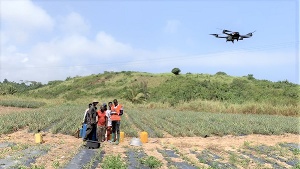 File photo: Drone Farming