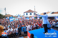 Bawumia at the campaign event in Akyem Akoroso