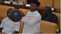 MP for Tarkwa-Nsuaem walked into parliament with a gas receptacle to show as an exhibit