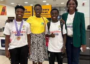 Black Queens players received heroic welcome upon their arrival in Ghana