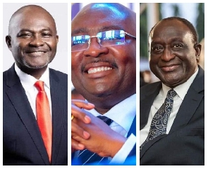 Kennedy Agyapong, Mahamudu Bawumia and Alan Kyerematen