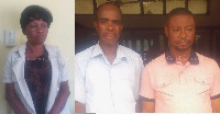From right: Vida Maamele, Emmanuel Akwetey and Anthony Kwame Tawiah