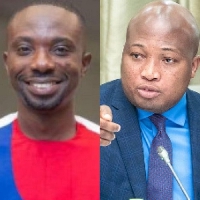 Dennis Miracles Aboagye (left), Samuel Okudzeto Ablakwa (right)