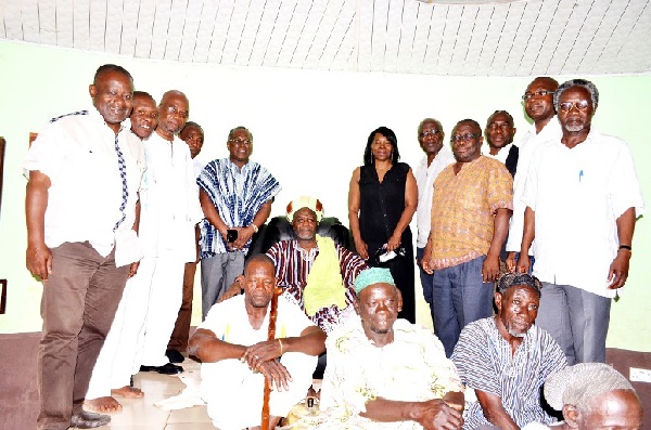 Political Party representatives, Director General (NDPC) in a group photograph with the Sagnari Naa