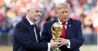 Fifa president Gianni Infantino (left) and US President Donald Trump at the 2026 World Cup final
