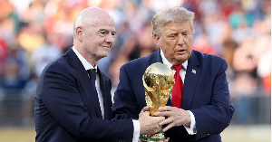 Fifa president Gianni Infantino (left) and US President Donald Trump at the 2026 World Cup final
