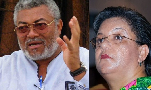 Hanna Tetteh and Mr Rawlings