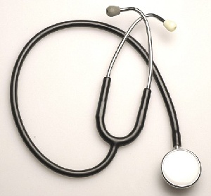 Stethoscope a medical equipment.     File photo.
