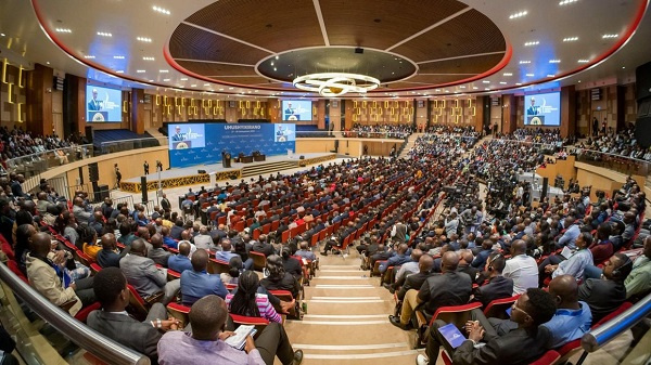 Delegates gather at the Kigali Convention Centre for the 18th National Dialogue