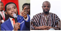 Prophet Bernard ElBernard (L) has responded to  NPP Bono Regional Chairman, Abronye DC (R)