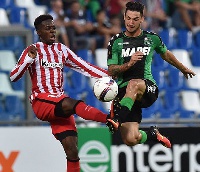 naki Williams in action for Athletic Bilbao against Sassuolo
