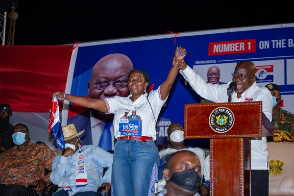 President Akufo-Addo urged the constituents to vote for Lydia Alhassan