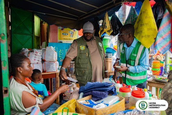 The Accra Metropolitan Assembly (AMA) are on a revenue mobilisation exercise