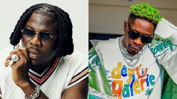 Stonebwoy (L) and Shatta Wale (R) are popular Ghanaian dancehall musicians