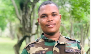 Private Solomon Asare Teye-Tsu, a soldier of the Ghana Armed Forces