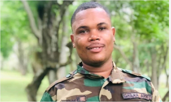 Private Solomon Asare Teye-Tsu, a soldier of the Ghana Armed Forces