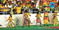 Thousands of football fans in and around Cape Cost filled  the Cape Coast Stadium ahead of the match