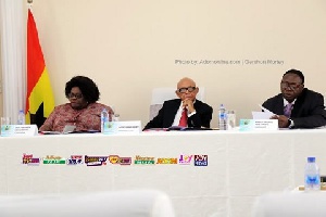 Members of the Short Commission; Prof. Henrietta Mensa-Bonsu, Emile Short and Patrick Acheampong