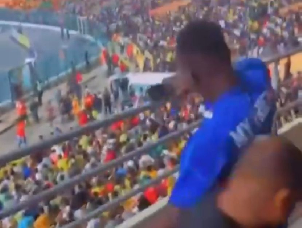 The guy was seen smashing the phone