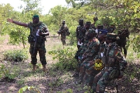 Military officers during an operation
