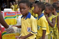 Indomie runs a programme where hot meals are provided free to pupils
