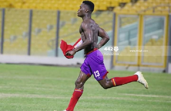Hearts striker Kwadjo Obeng Jnr. resumes training ahead Eleven Wonders showdown