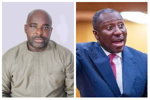 Michael Okyere Baafi MP (L) and Alexander Afenyo-Markin as Minority Leader (R)