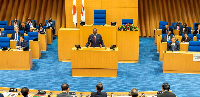 President William Ruto addresses the TICAD9 at the Yokohama City Assembly in Japan