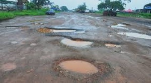 Most of the roads had developed deep potholes due to the lack of a proper drainage system