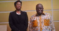Newly appointed Chief Justice, Sophia Akuffo with President Akufo-Addo