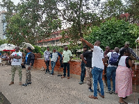 NDC supporters at the Ministry on Wednesday December 18, 2024