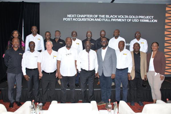 The Black Volta Gold Project is expected to produce an average of 163,000 ounces of gold per year