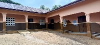 The newly built classroom block for Allengenzule Roman Catholic Primary School