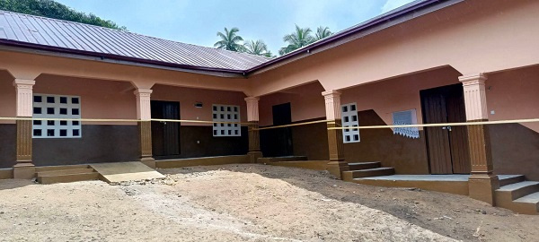 The newly built classroom block for Allengenzule Roman Catholic Primary School